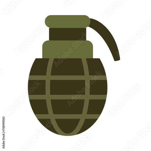 Grenade Glyph Vector Flat Icon Design