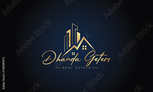 Real estate logo realtor logo property logo design vector template