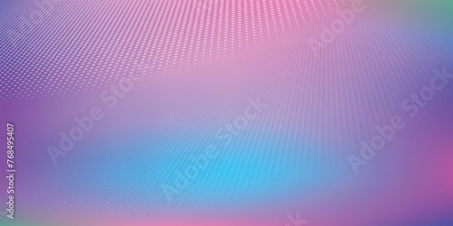 Holographic Unicorn Gradient. Trendy neon pink purple very peri blue teal colors soft blurred background dot vector ilustration
