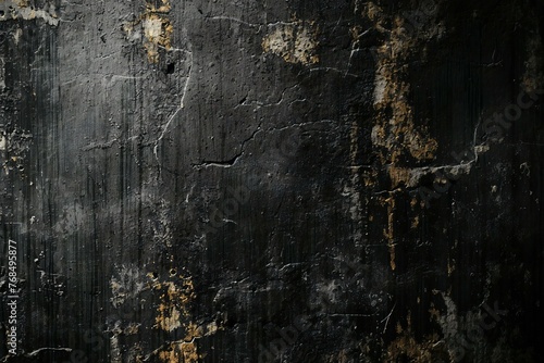 Grunge textured black wall background, Grunge background