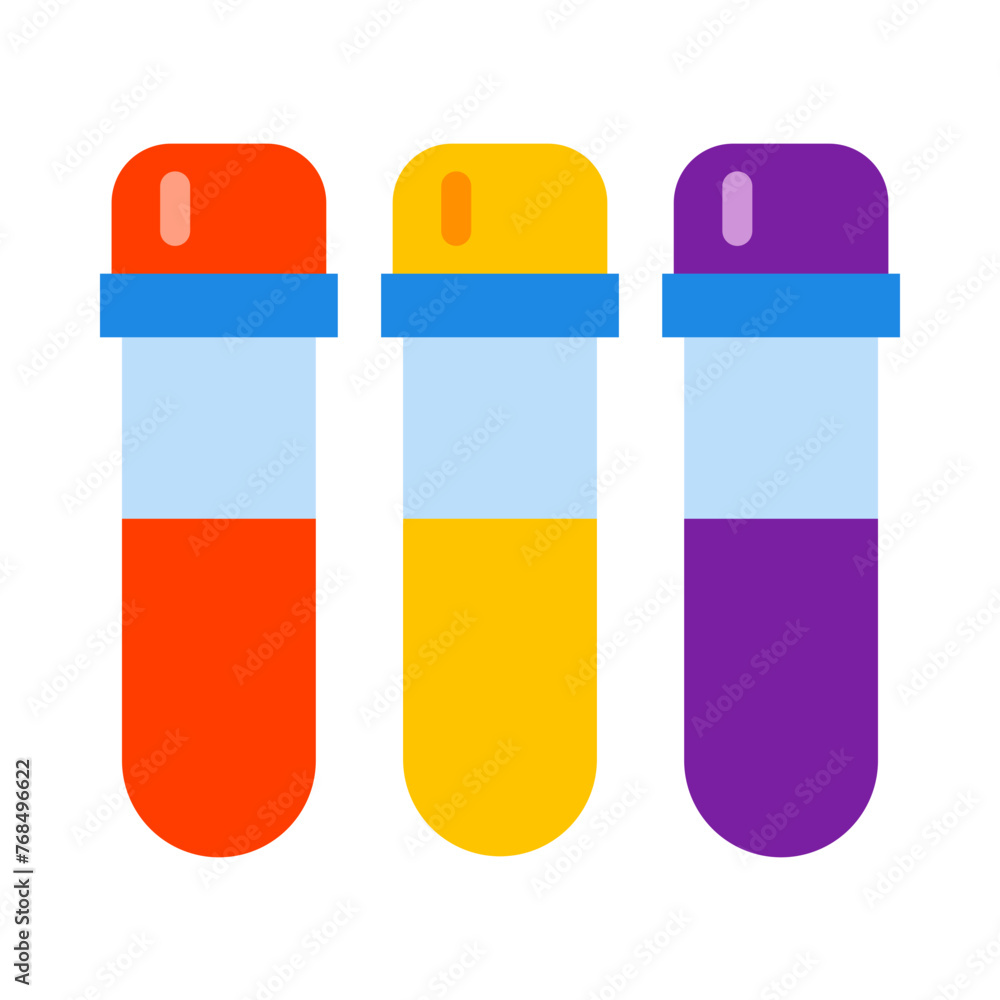 Test Tube Vector Flat Icon Test Tube Vector Flat Icon