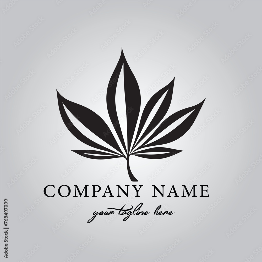 Leaf logo company design vector image on the white background Leaf logo company design vector image on the white background