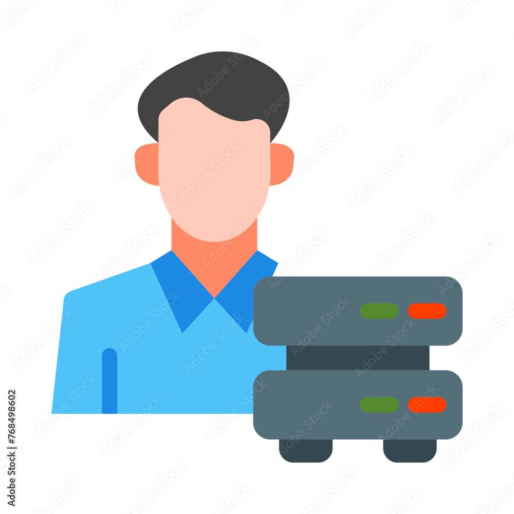 Data Controller Vector Flat Icon Data Controller Vector Flat Icon