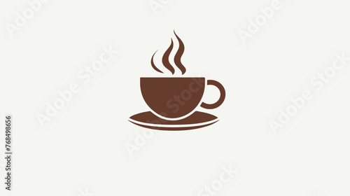 Coffee icon in vector. Logotype flat vector isolated o