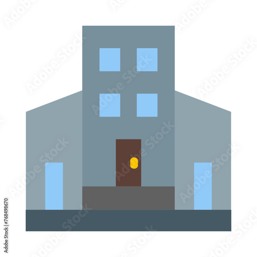 Main Establishment Vector Flat Icon
