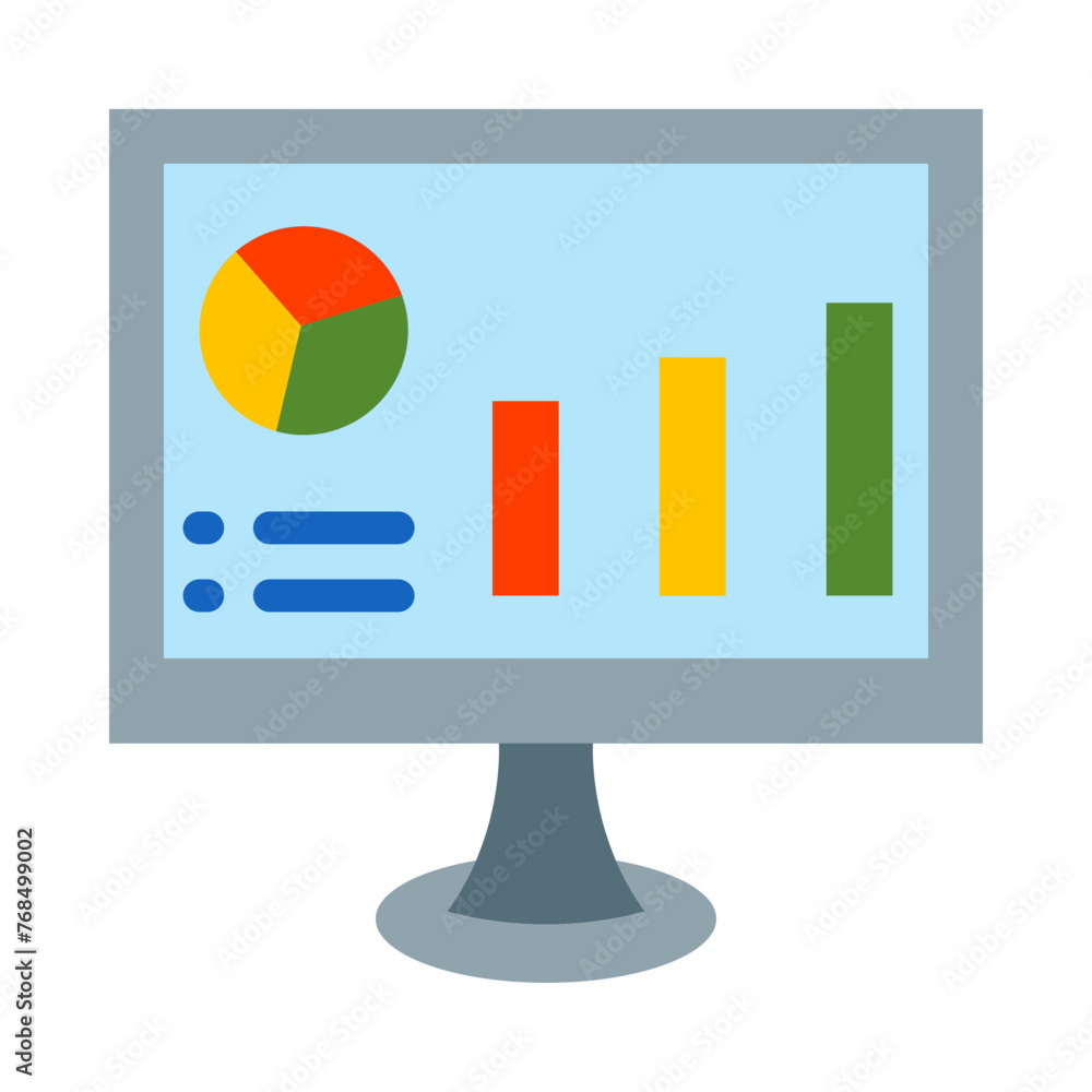 Web Analytics Vector Flat Icon Web Analytics Vector Flat Icon