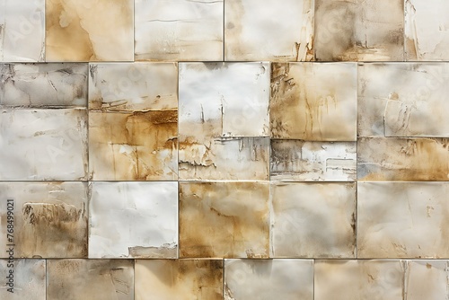 White and brown marble wall texture background for interior or exterior design