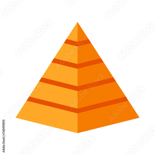 Pyramid Vector Flat Icon