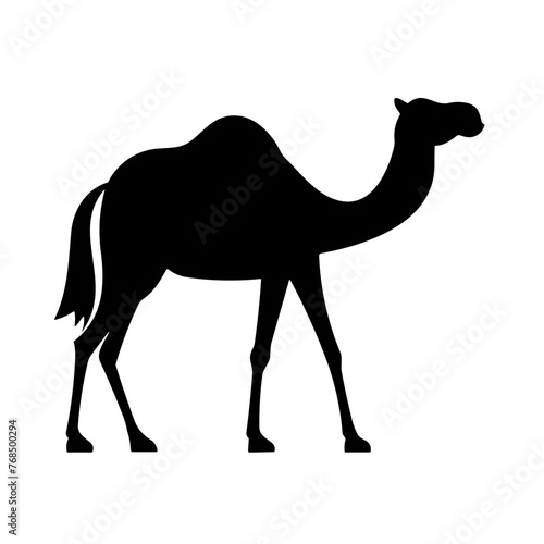 Simple camel isolated black icon