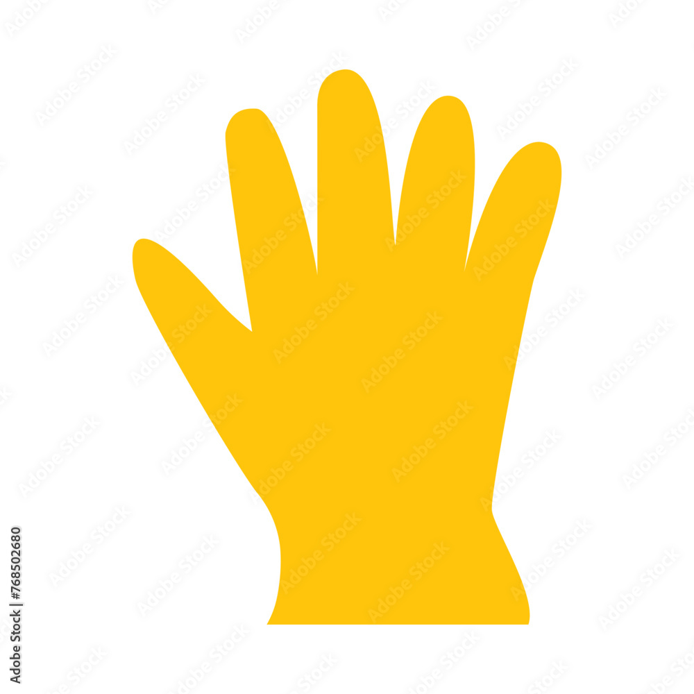 Obraz premium Safety Gloves Vector Flat Icon