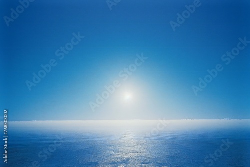 Beautiful seascape,  Blue sky and sea,  Natural background