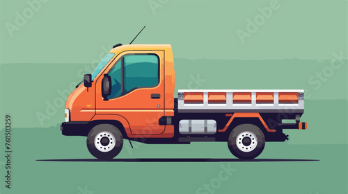 Illustration of a small truck for transportation cargo
