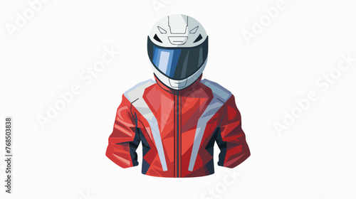 Jacket helmet icon vector design flat vector isolated