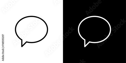 シンプルな吹き出しのベクターアイコン