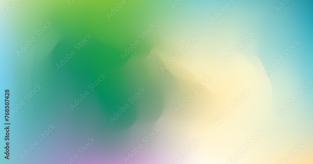 Holo Lights. Vector Hologram Dreamy Background. Rainbow Iridescent Gradient. Minimalist Holographic Fluid Wallpaper. Neon Opalescent Banner. Modern Tech Music Design.
