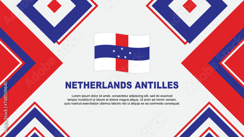 Wallpaper Mural Netherlands Antilles Flag Abstract Background Design Template. Netherlands Antilles Independence Day Banner Wallpaper Vector Illustration. Independence Day Torontodigital.ca