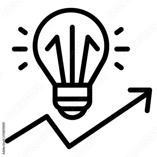 Motivating outline icon