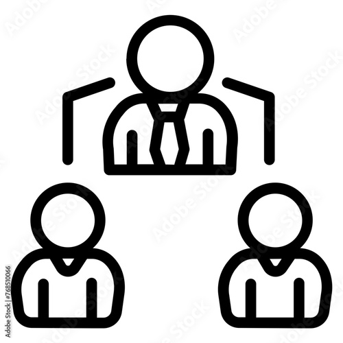 Coordinating outline icon