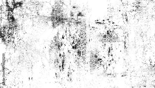 Rough black and white texture vector. Distressed overlay texture. Grunge background. Abstract textured effect. Vector Illustration.