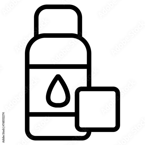 Micellar water outline icon