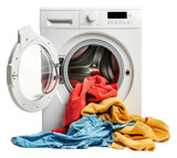 PNG Washing machine with clothes appliance laundry dryer.