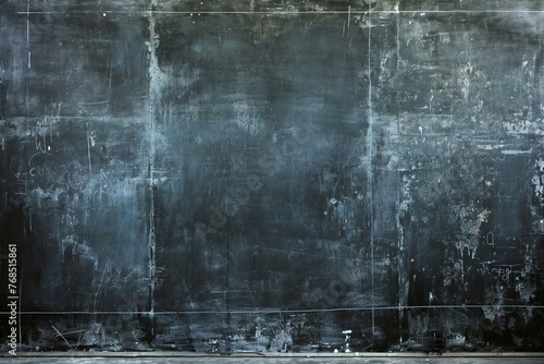 Old grunge blackboard with scratches and cracks, Texture background
