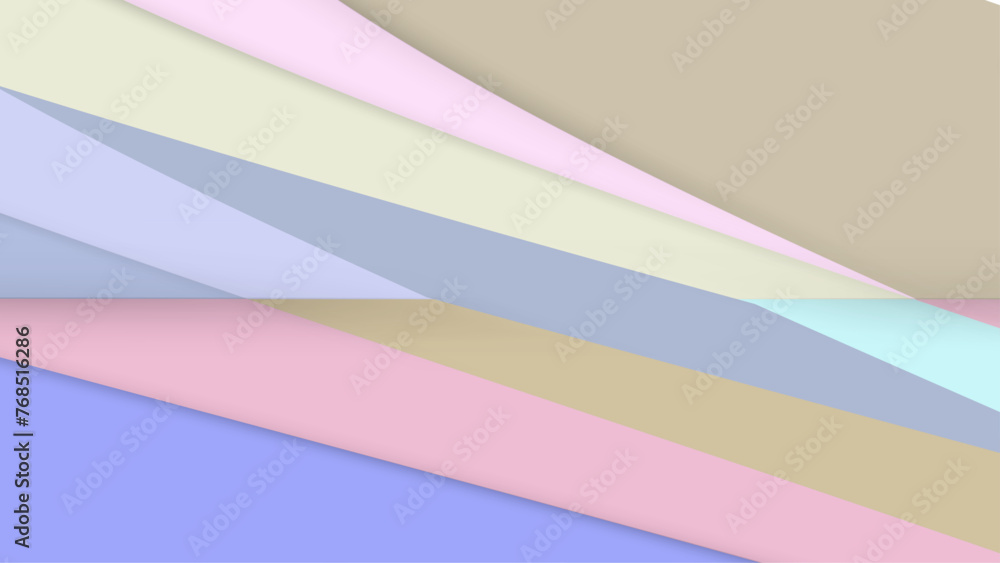 Fototapeta premium Pastel abstract geometric and creative colorful pastel paper background. Vector graphic design.