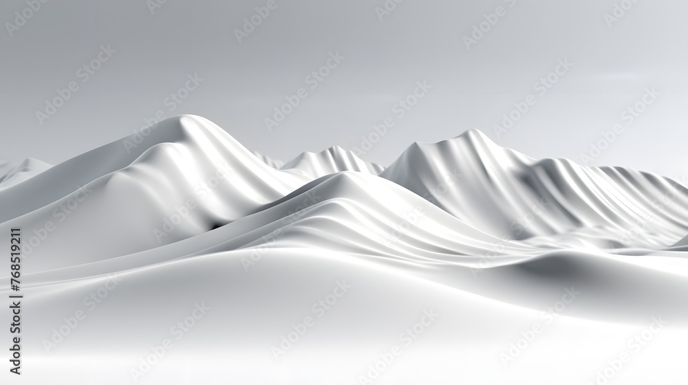 Digital technology minimalist white mountains 3d abstract graphics poster web page PPT background Digital technology minimalist white mountains 3d abstract graphics poster web page PPT background