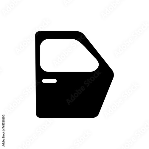 car door vector flat illustration on white background..eps