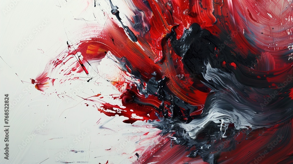 Expressive gestures of paint applied with passion and intensity, capturing the raw energy and emotion of the artist's creative process in Expressive gestures of paint applied with passion and intensity, capturing the raw energy and emotion of the artist's creative process in