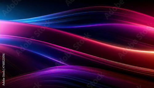 Colorful Light Wave Abstract Background