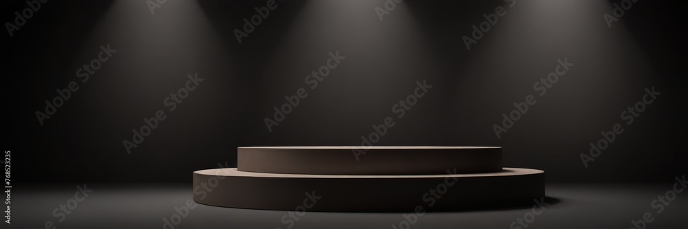 Obraz premium empty stage with spotlight