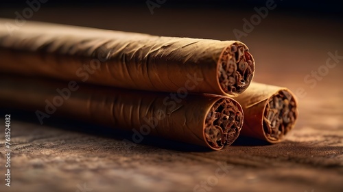 cigar isolated on black