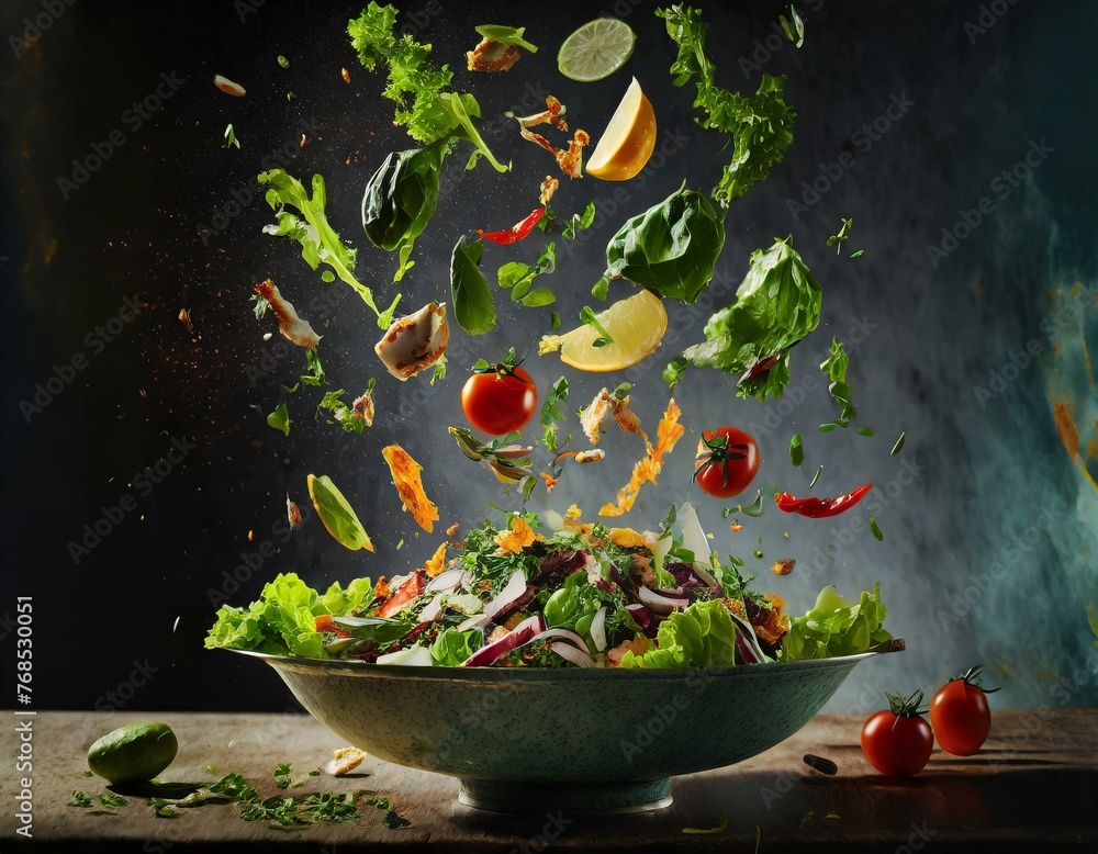 salad with vegetables salad with vegetables