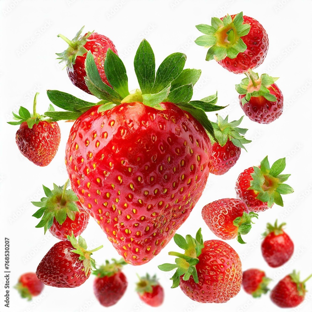 strawberry on a white background strawberry on a white background