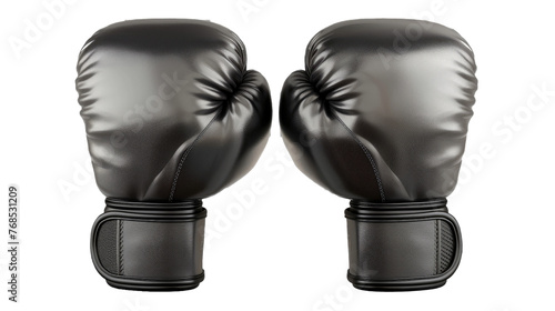The Grey Boxing Gloves Isolated On Transparent Background © Sabbir Dzns