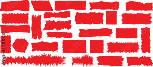 Grunge red blocks, irregular rectangle shapes, dynamic Grunge, jagged rectangle pattern. Ideal for backgrounds, textures, bold visual designs emphasizing contrast, abstract aesthetics
