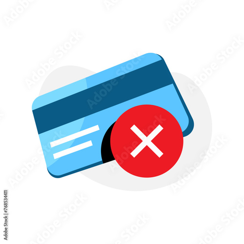 cancel payment concept illustration flat design vector. simple modern graphic element for ui, infographic, icon