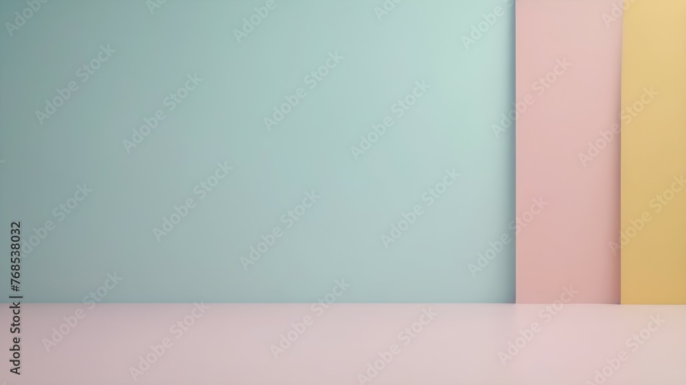Minimalistic pastel background for product presentation Minimalistic pastel background for product presentation