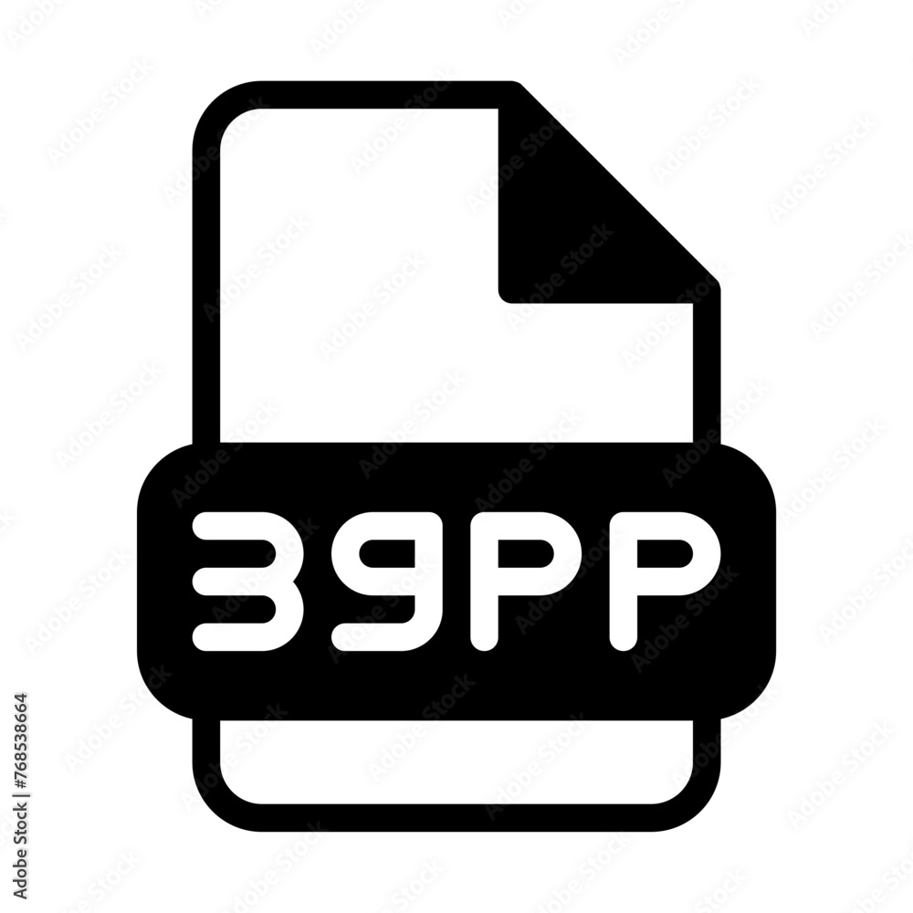 3gpp file format video icons. web files label icon. Vector illustration. 3gpp file format video icons. web files label icon. Vector illustration.