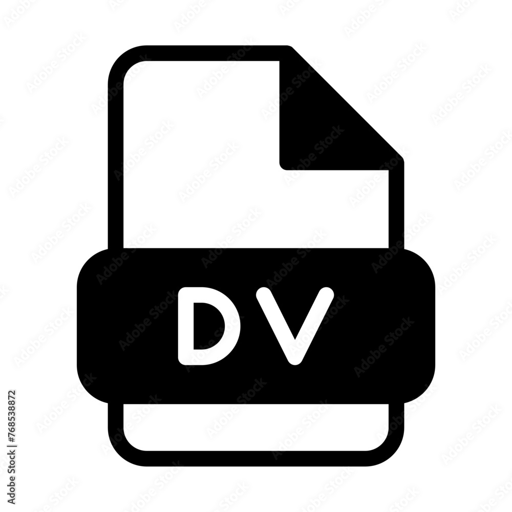 Dv file format video icons. web files label icon. Vector illustration. Dv file format video icons. web files label icon. Vector illustration.