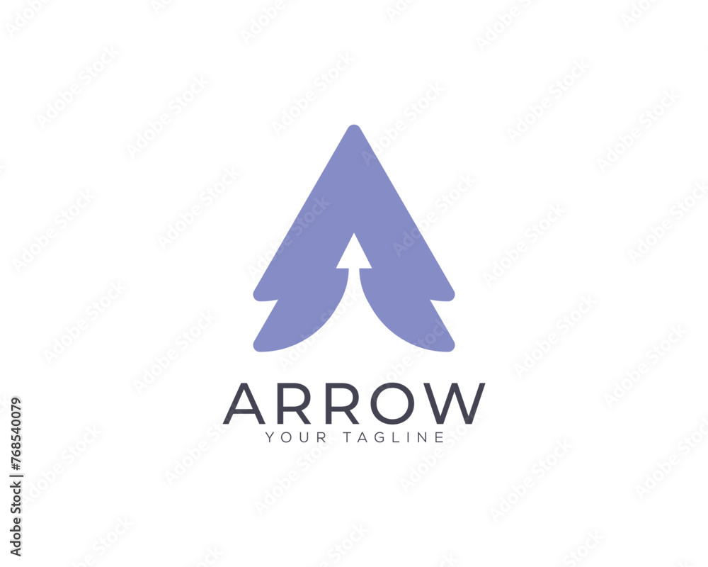 Abstract arrow logo template design. vector arrow business logo icon. Abstract arrow logo template design. vector arrow business logo icon.