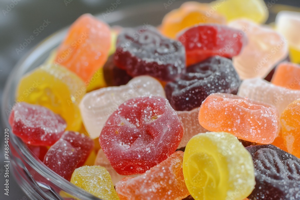 closeup of a bowl of throatsoothing candies
