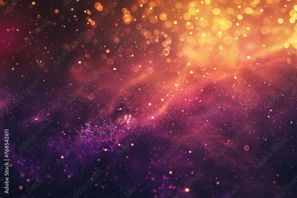 Generative ai on theme of beautiful starfall in sky, bright meteorites glow in atmosphere Generative ai on theme of beautiful starfall in sky, bright meteorites glow in atmosphere