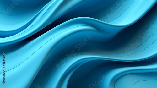 Dynamic blue metallic contoured lines in abstract design with topographical 3d effect