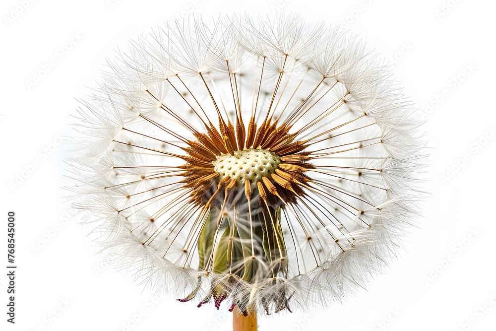 Close Up of a Dandelion on a White Background Close Up of a Dandelion on a White Background