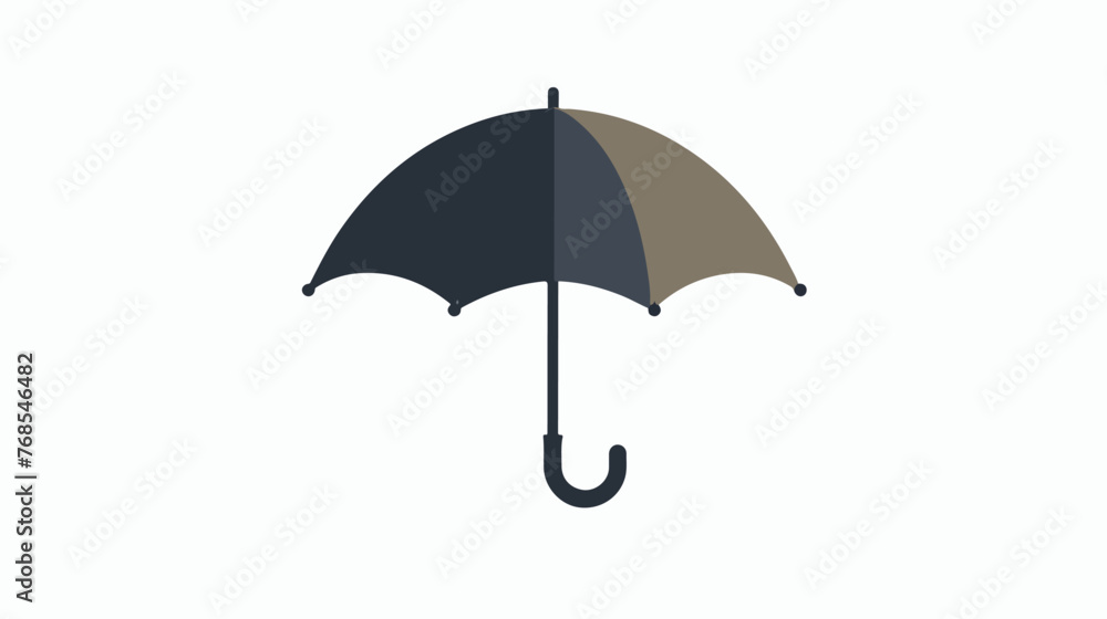 Umbrella icon flat vector isolated on white background