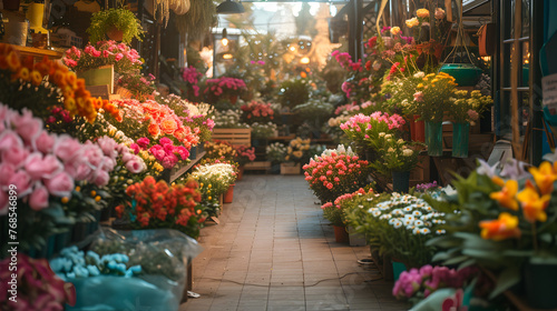 The charm of local flower shops There are many types of beautiful flowers.