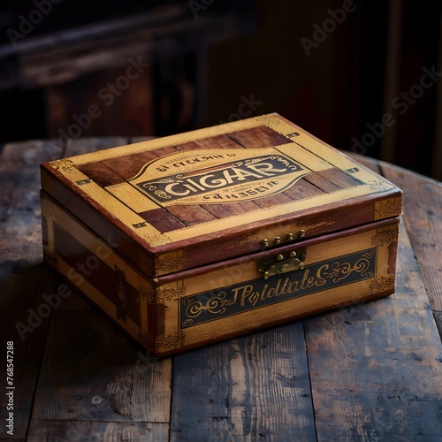 old wooden box