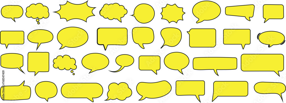 chat bubble or chat box vector icon